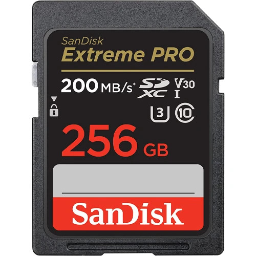 Scheda sandisk 256 - 256, gb